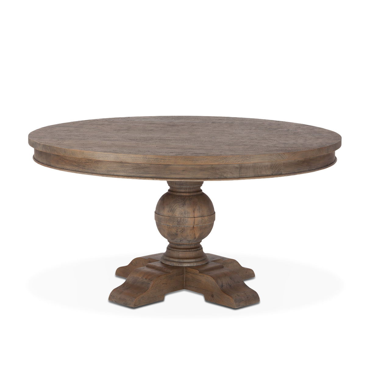 Colonial Plantation 54" Round Dining Table in Weathered Teak by Home Trends & Design at Eve Furniture
