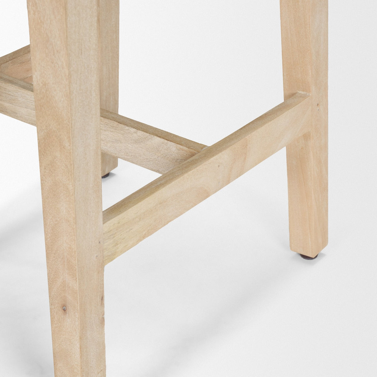 Colony Light Brown Solid Wood Counter Stool by Mercana at Eve Furniture