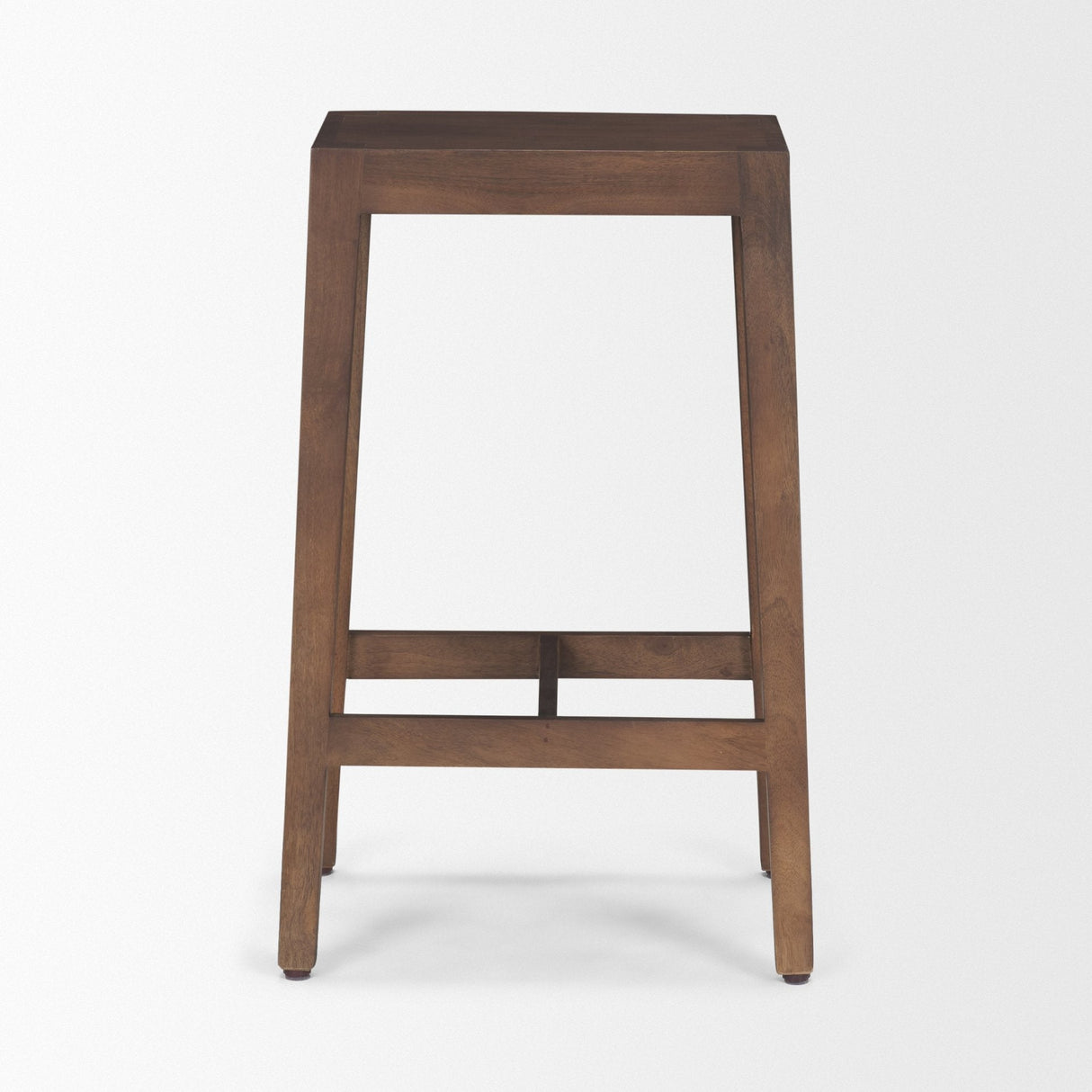 Colony Medium-Dark Brown Solid Wood Counter Stool by Mercana at Eve Furniture