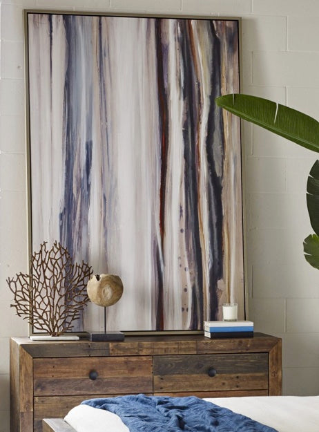 Color Swathe Wall Decor w/ Frame Large by Moe's Home at Eve Furniture