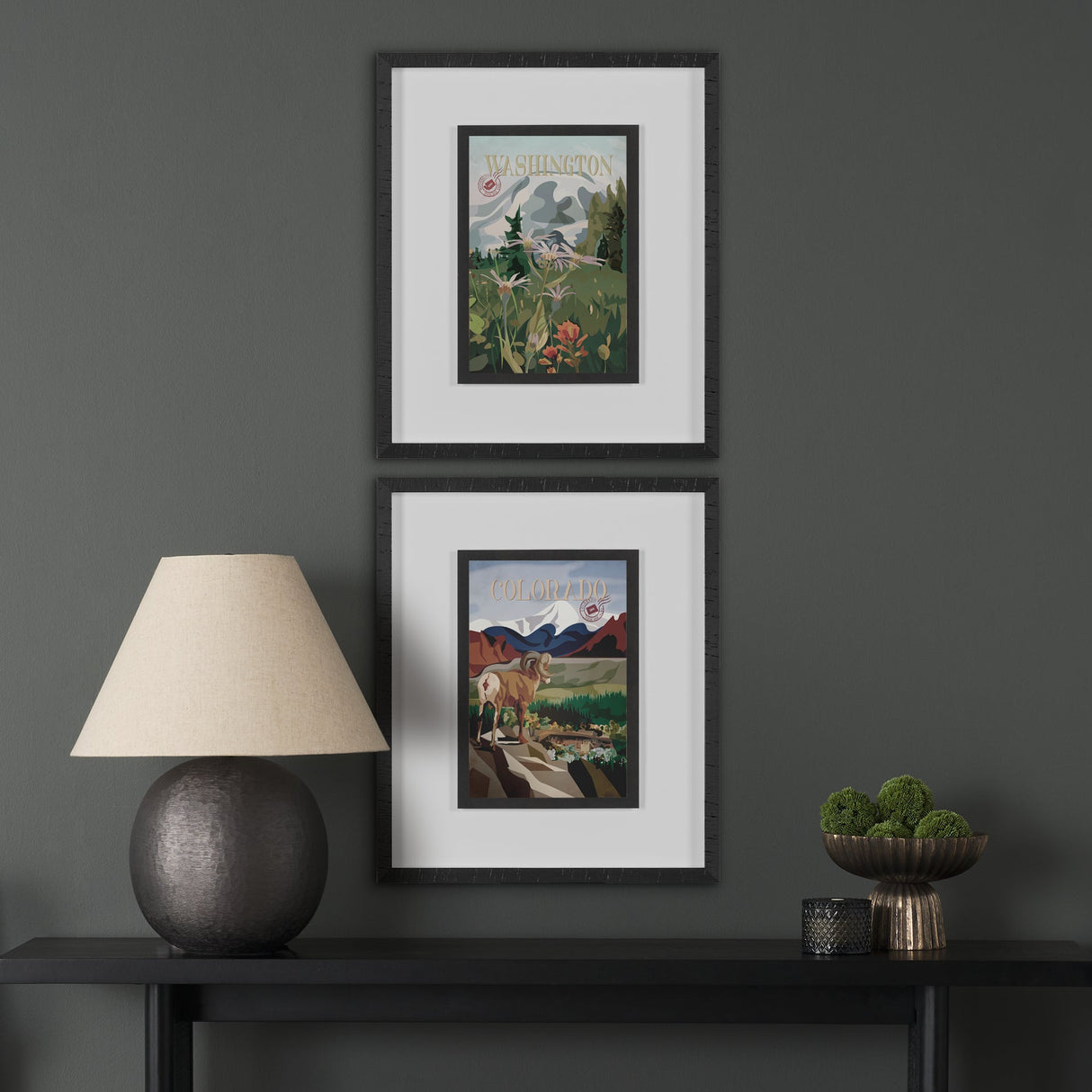 Colorado Go USA (M) by Mercana Studio a Framed Art Print Matted under Glass by Mercana at Eve Furniture
