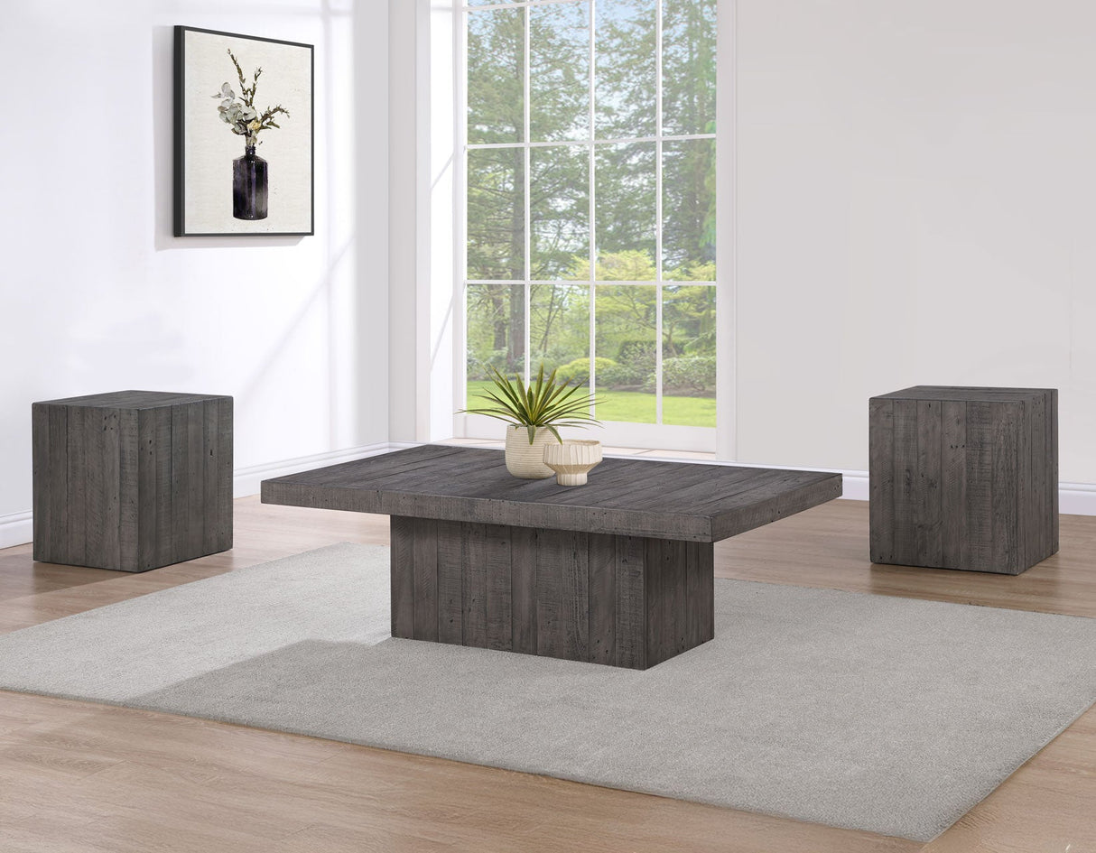 Colson Reclaimed Solid Pine End Table by Steve Silver at Eve Furniture