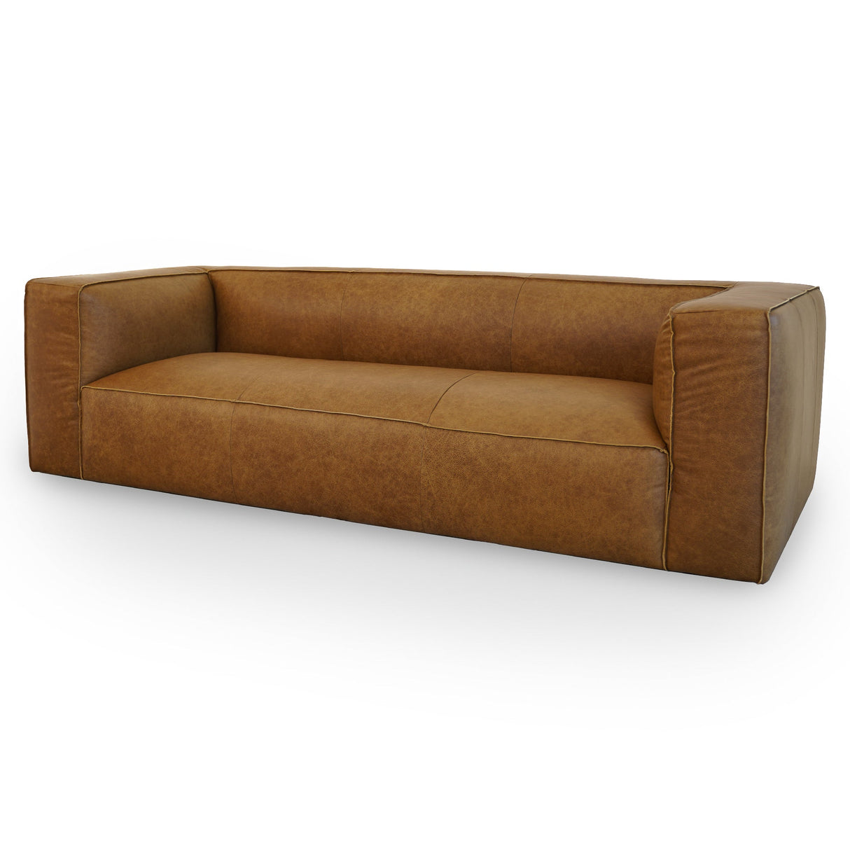 Colton Tan Leather Sofa by Ashcroft Furniture at Eve Furniture