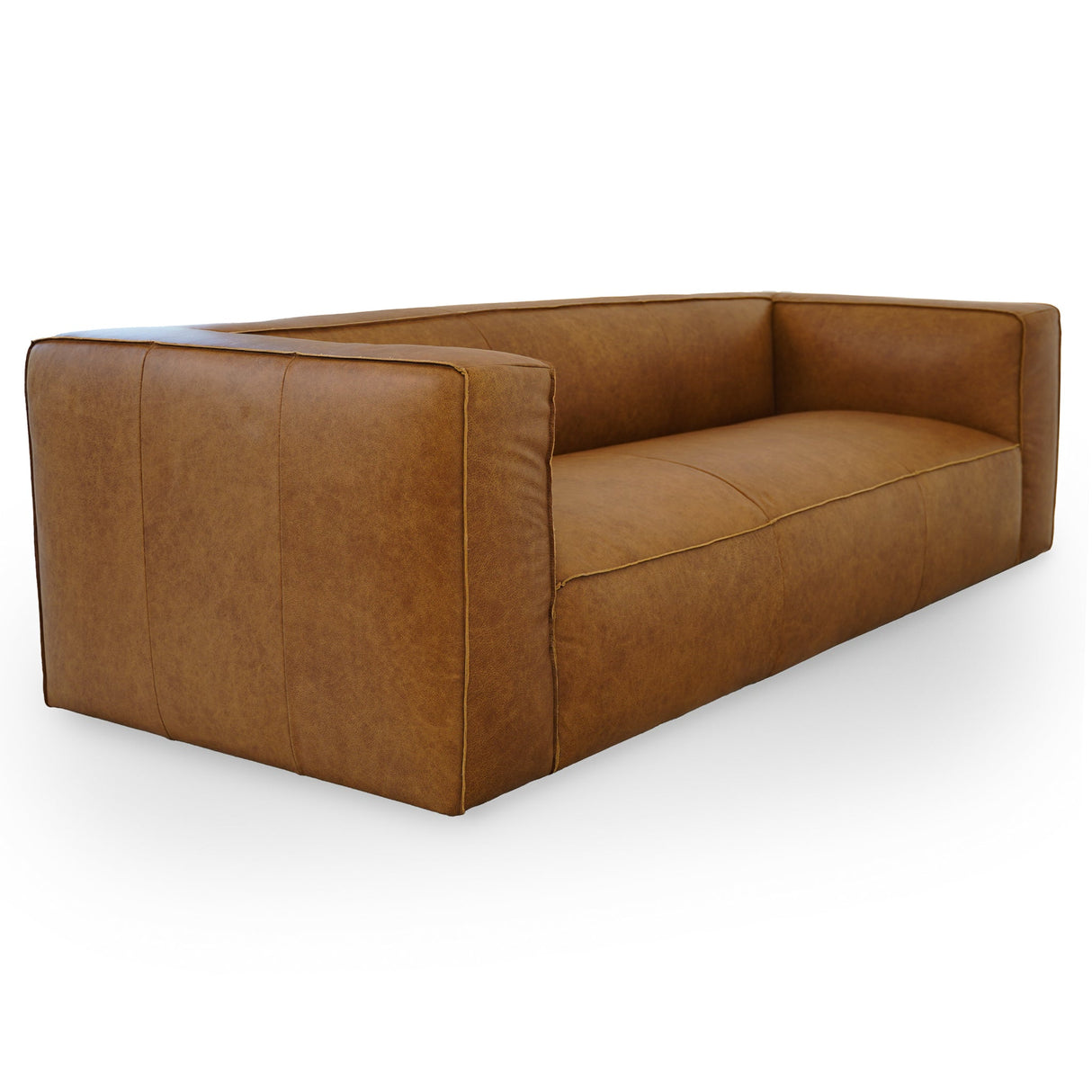 Colton Tan Leather Sofa by Ashcroft Furniture at Eve Furniture
