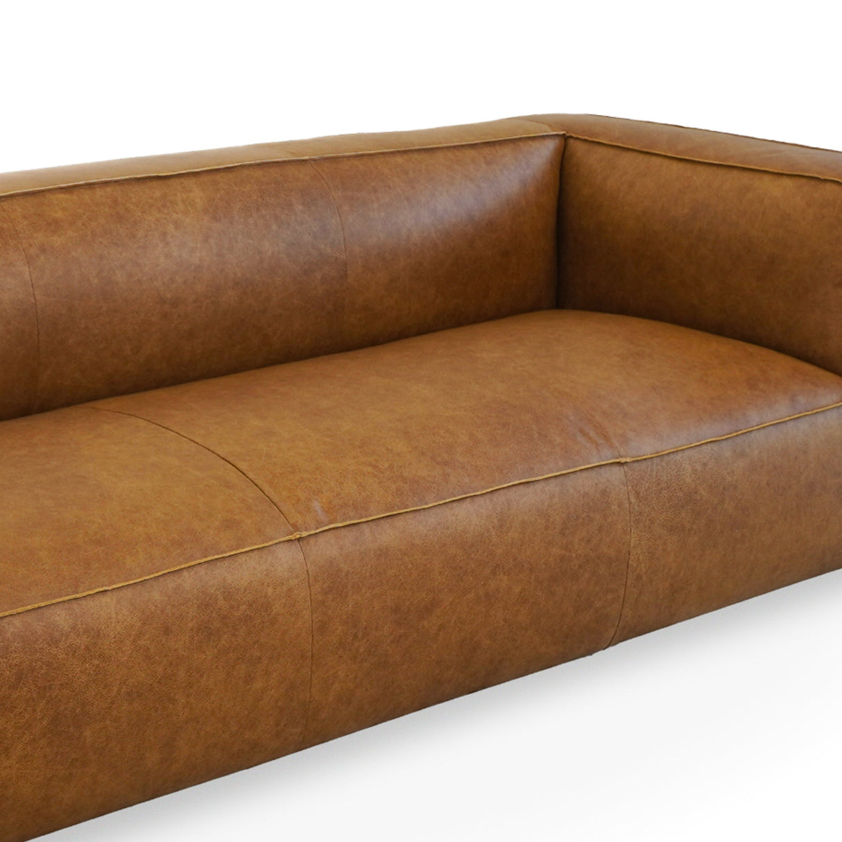 Colton Tan Leather Sofa by Ashcroft Furniture at Eve Furniture
