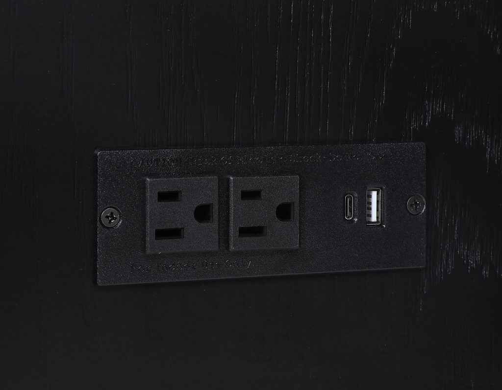 Colvin Black Finish Reeded Bar by Steve Silver at Eve Furniture