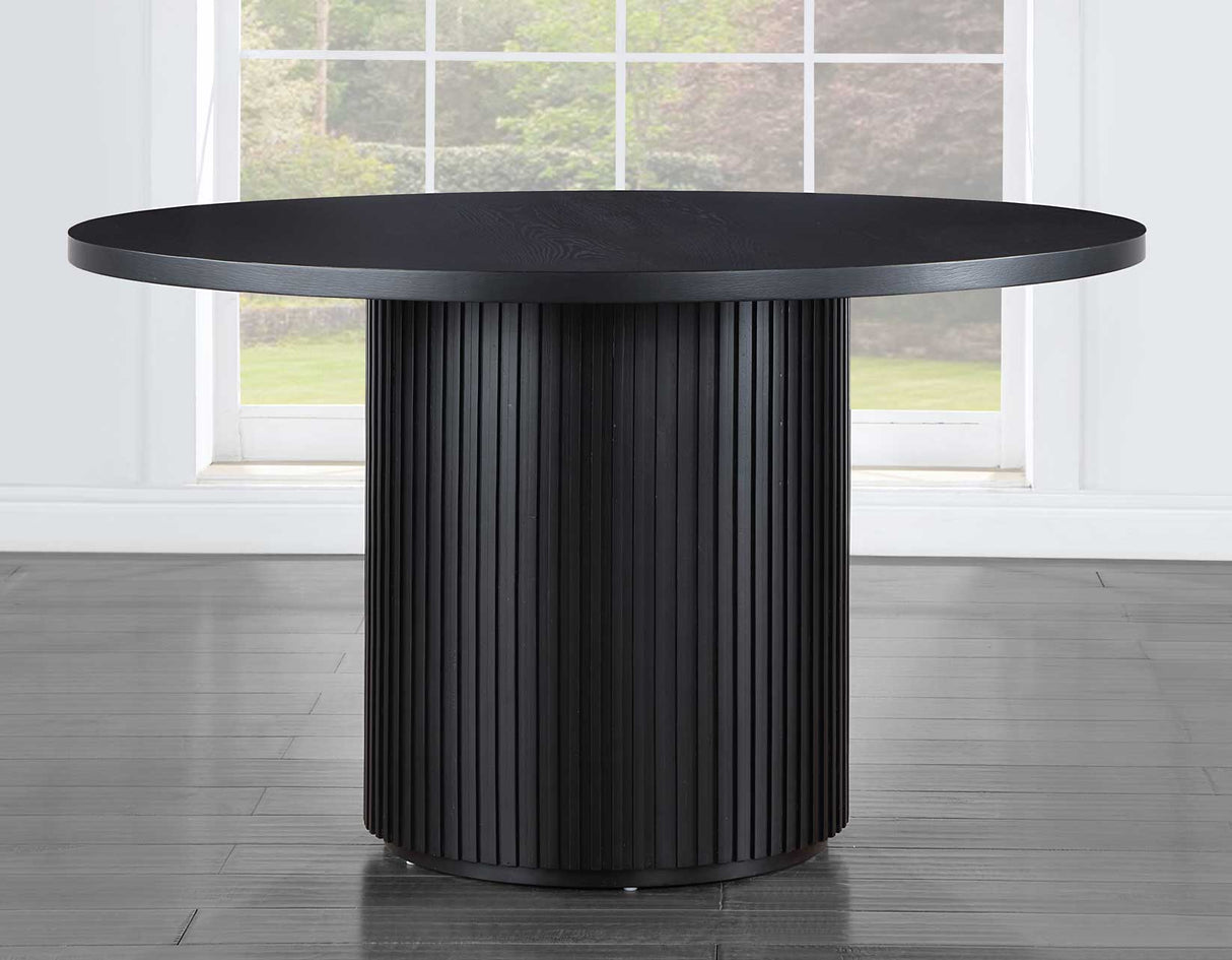 Colvin Black Round Dining Room Set by Steve Silver at Eve Furniture