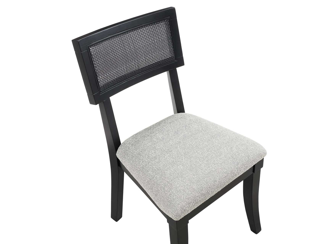 Colvin Cane Side Chair, Black by Steve Silver at Eve Furniture