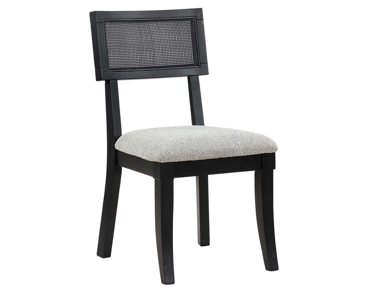 Colvin Cane Side Chair, Black by Steve Silver at Eve Furniture