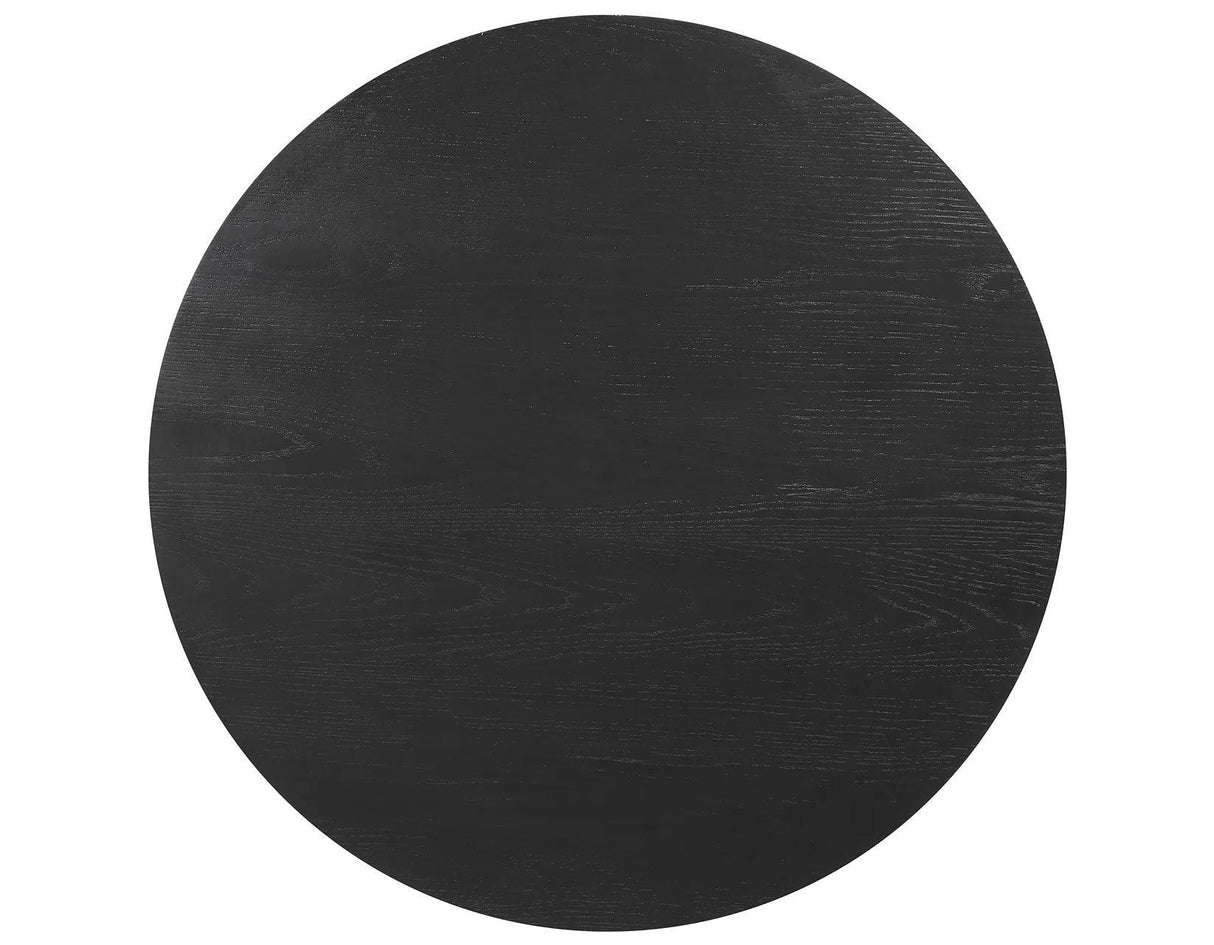 Colvin 36″ Round Castered Coffee Table, Black Finish by Steve Silver at Eve Furniture