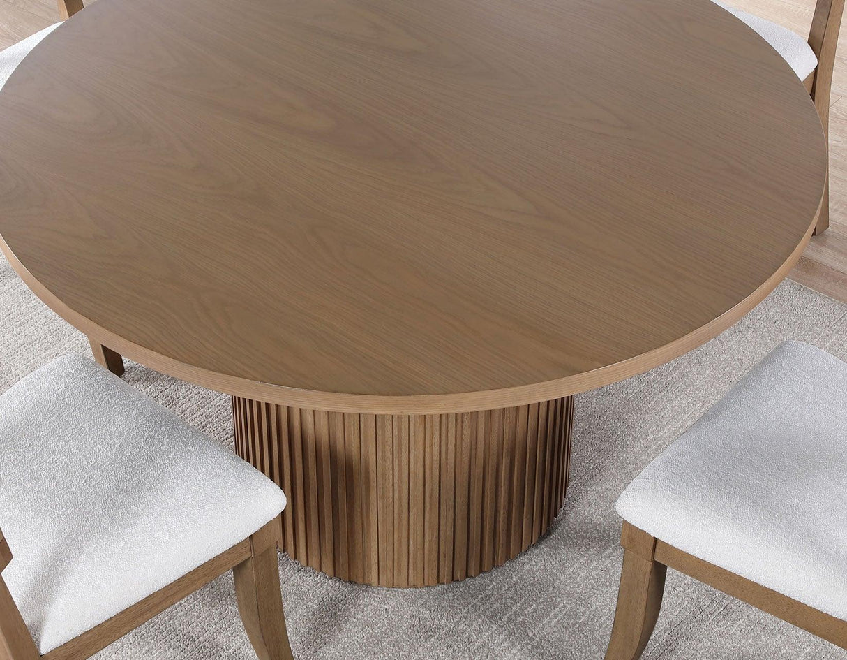 Colvin 52″ Round Dining Table, Toffee finish by Steve Silver at Eve Furniture