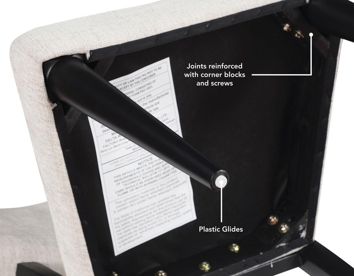 Colvin Black Side Chair by Steve Silver at Eve Furniture