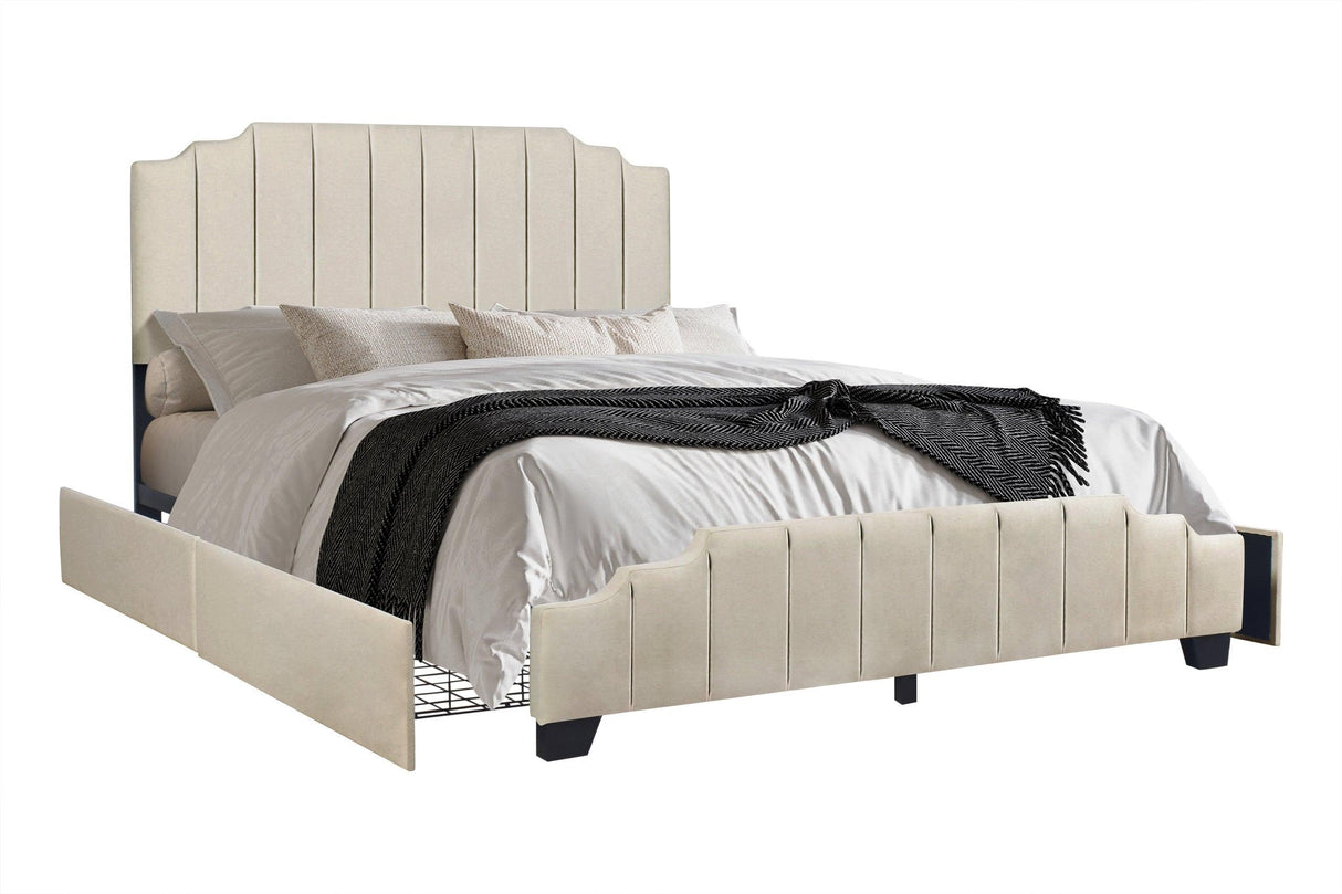 Comfort Cloud Beige Queen Bed by Happy Homes at Eve Furniture