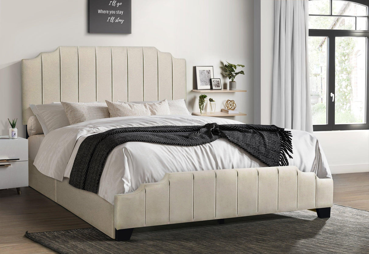 Comfort Cloud Beige Queen Bed by Happy Homes at Eve Furniture
