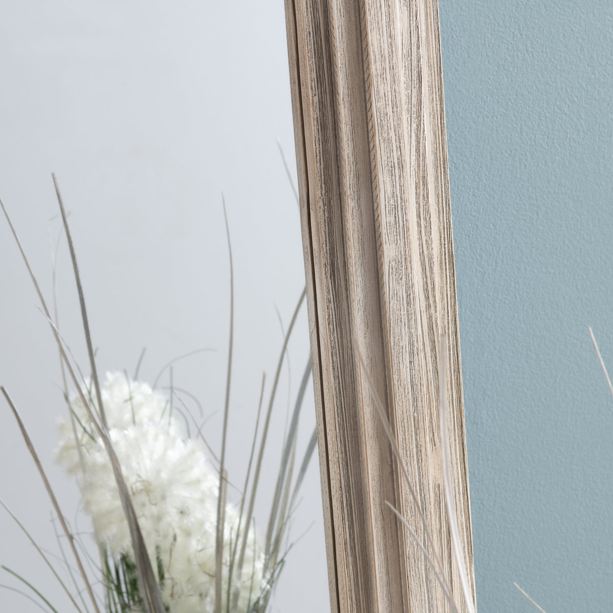 Commack Natural/Brown Wall Mirror by Crestview at Eve Furniture