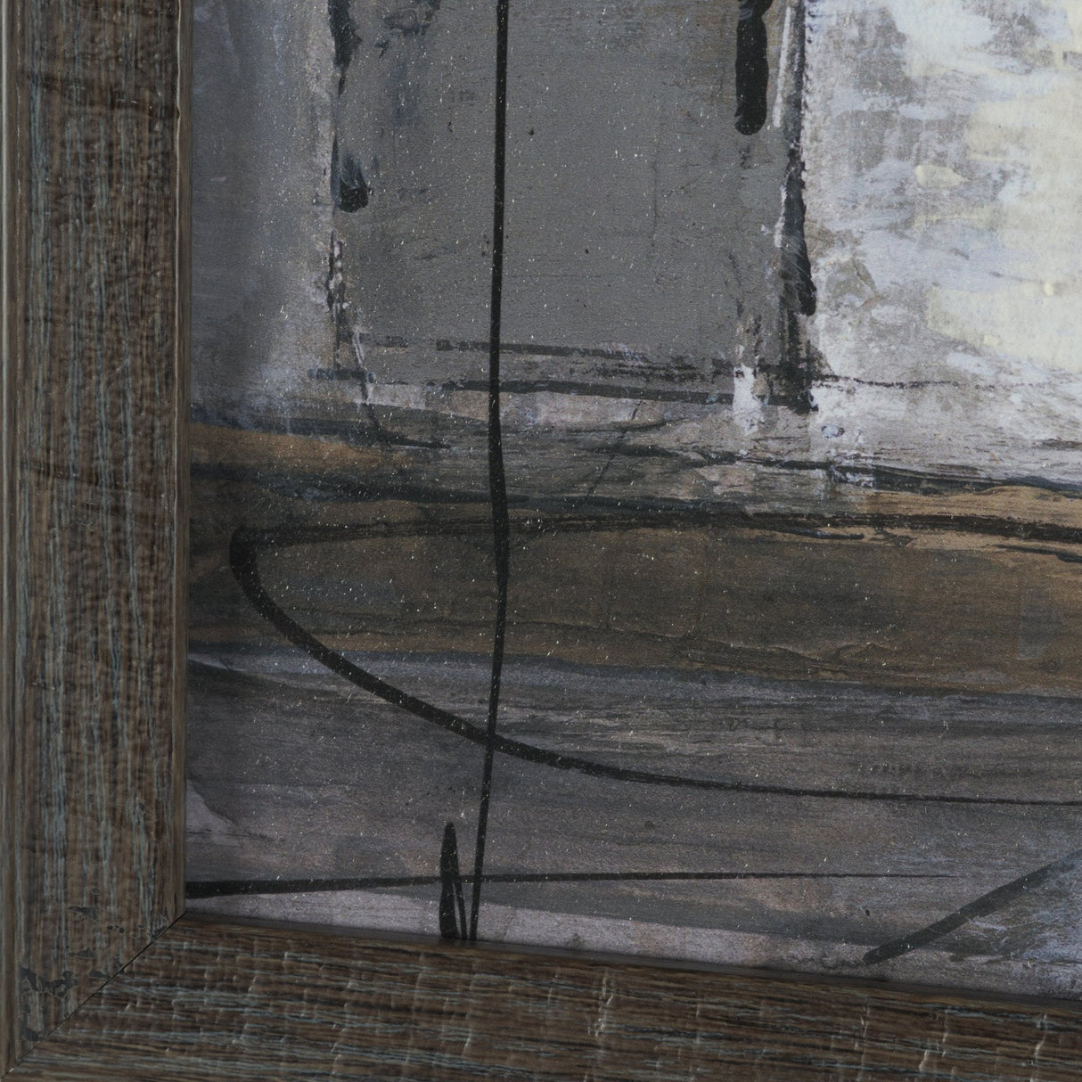 Community 1D by Mercana Studio Hand-Embellished Textured Framed Artwork Matted by Mercana at Eve Furniture