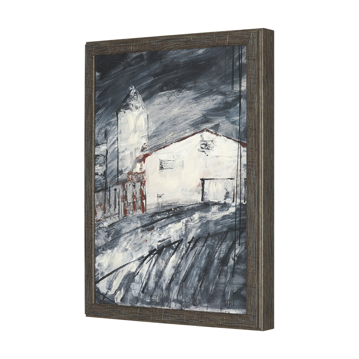 Community 2C by Mercana Studio Hand-Embellished Textured Framed Artwork Matted by Mercana at Eve Furniture