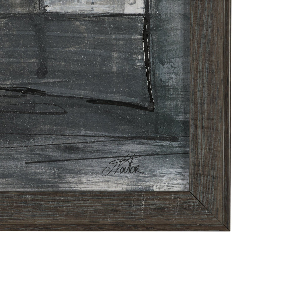 Community 3A by Mercana Studio Hand-Embellished Textured Framed Artwork Matted by Mercana at Eve Furniture