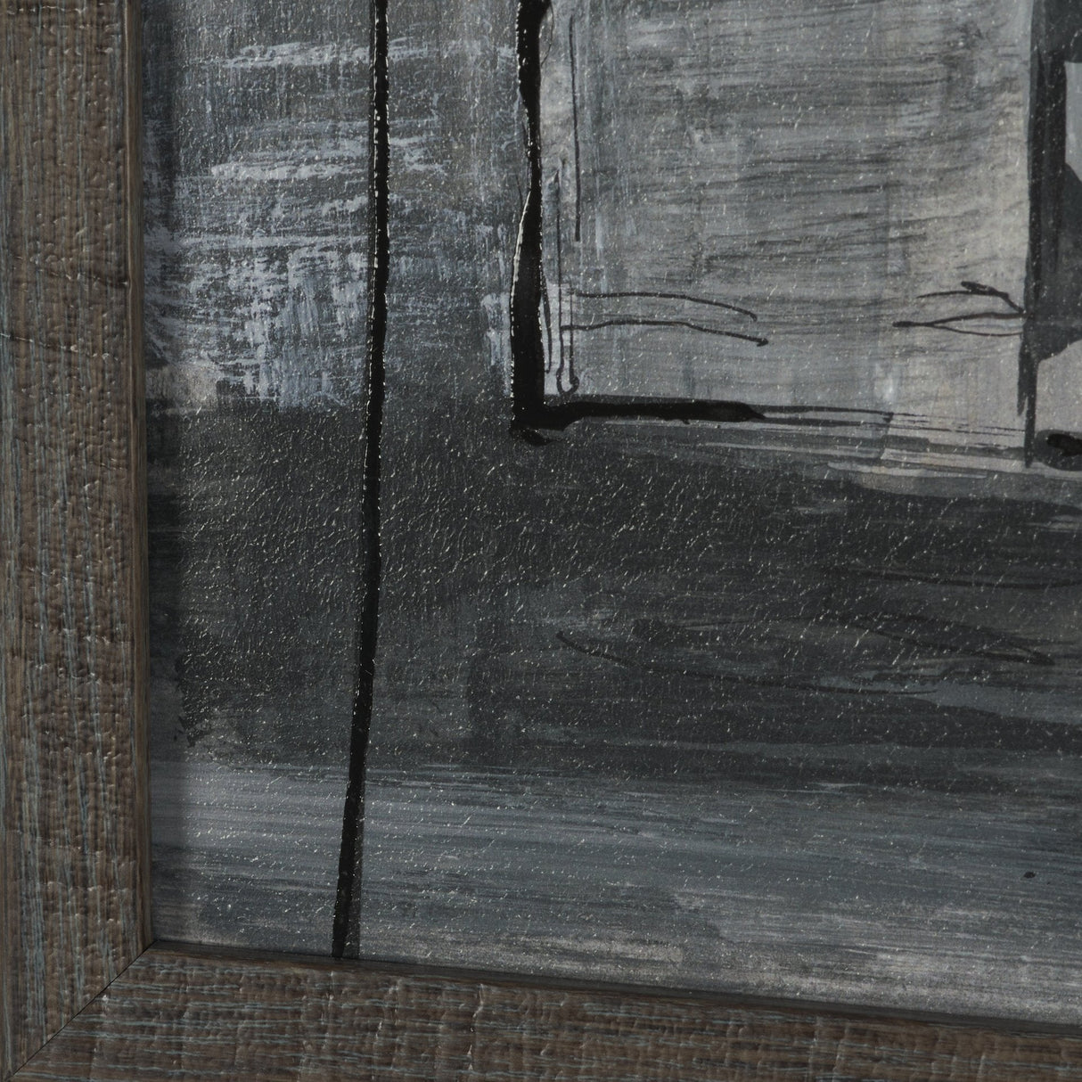 Community 3A by Mercana Studio Hand-Embellished Textured Framed Artwork Matted by Mercana at Eve Furniture