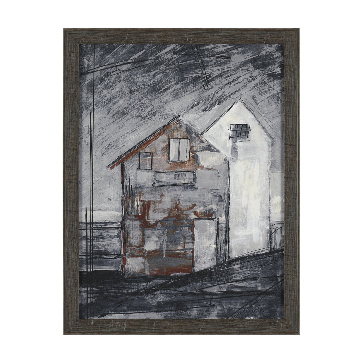Community 3D by Mercana Studio Hand-Embellished Textured Framed Artwork Matted by Mercana at Eve Furniture