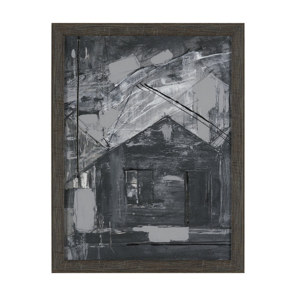 Community 4A by Mercana Studio Hand-Embellished Textured Framed Artwork Matted by Mercana at Eve Furniture