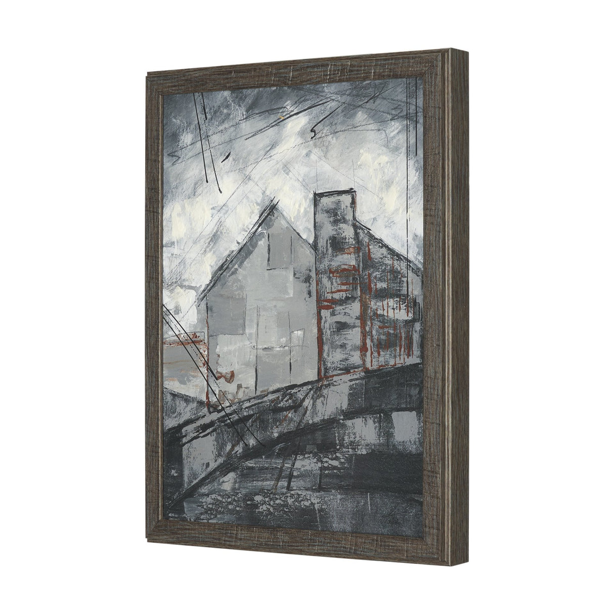Community 4B by Mercana Studio Hand-Embellished Textured Framed Artwork Matted by Mercana at Eve Furniture