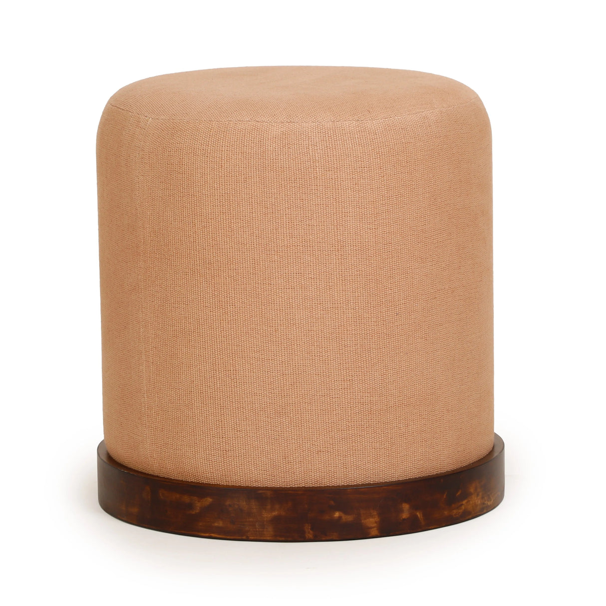 Como Burl and Cotton Jute Contract-Grade Accent Stool by TOV Furniture at Eve Furniture