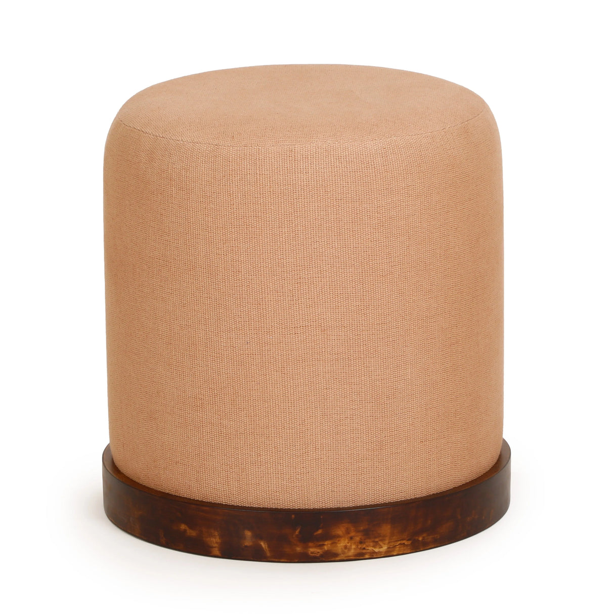 Como Burl and Cotton Jute Contract-Grade Accent Stool by TOV Furniture at Eve Furniture
