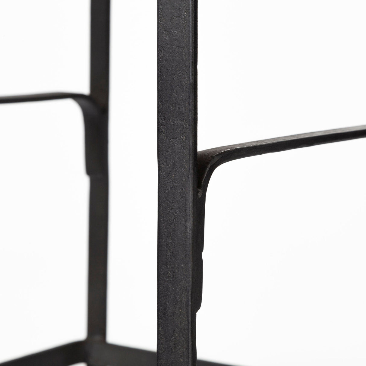 Conan 25" Seat Height Brown Wood Seat Black Metal Frame Counter Stool by Mercana at Eve Furniture