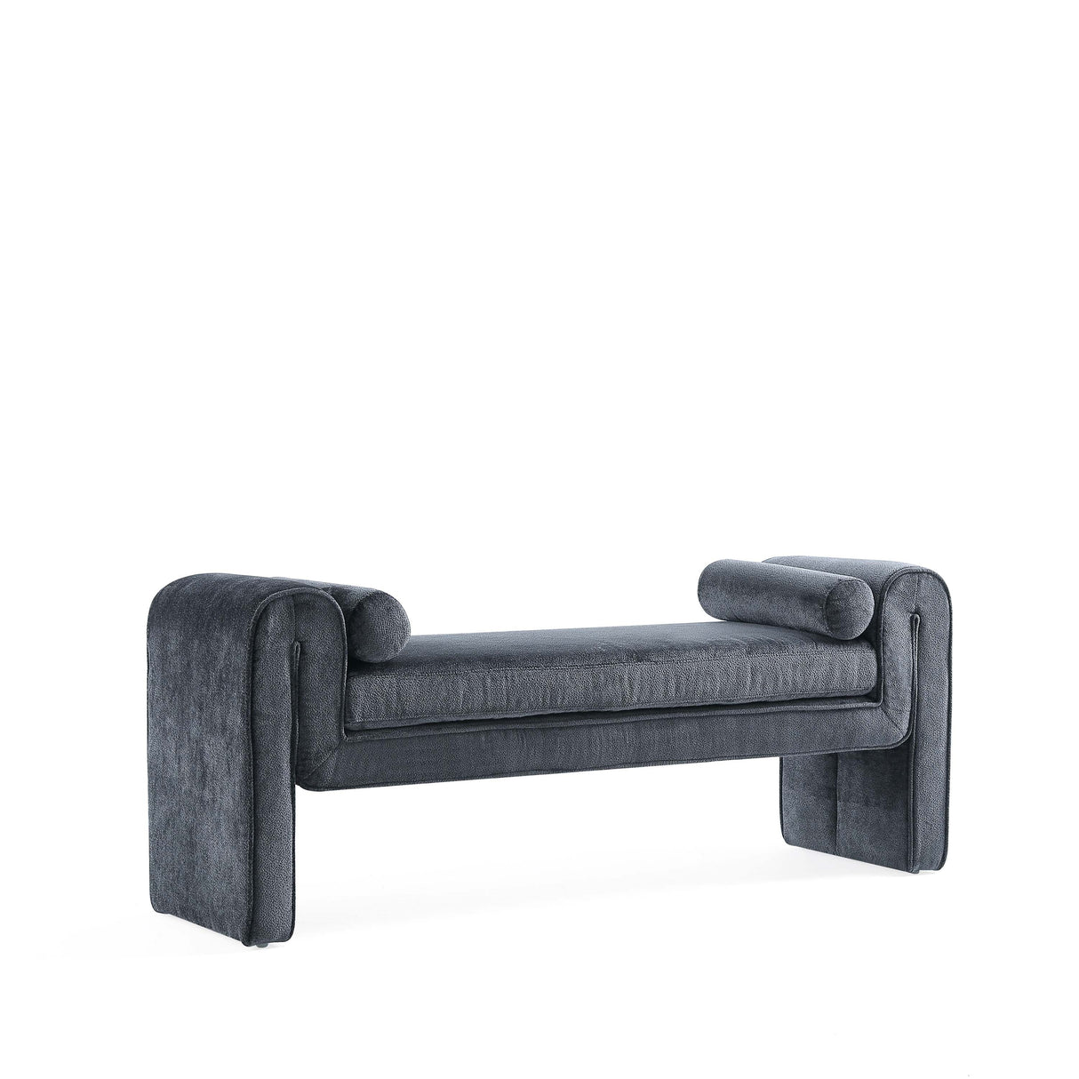 Concord Bench in Black by Manhattan Comfort at Eve Furniture
