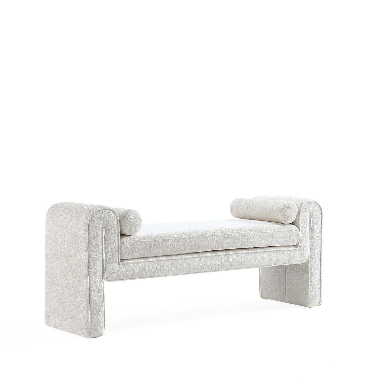 Concord Bench in Ivory by Manhattan Comfort at Eve Furniture