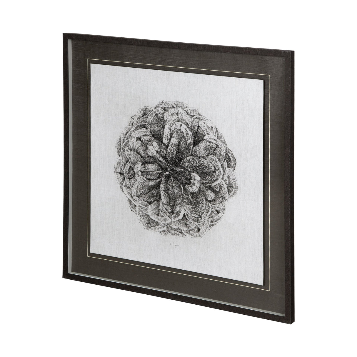 Cone of View I by Mercana Studio a Hand Embellished Textured Framed Art Print Matted under Glass by Mercana at Eve Furniture