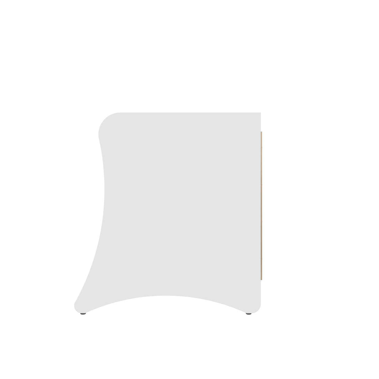 Coney 3-Piece Dresser and 2 Nightstands in White by Manhattan Comfort at Eve Furniture