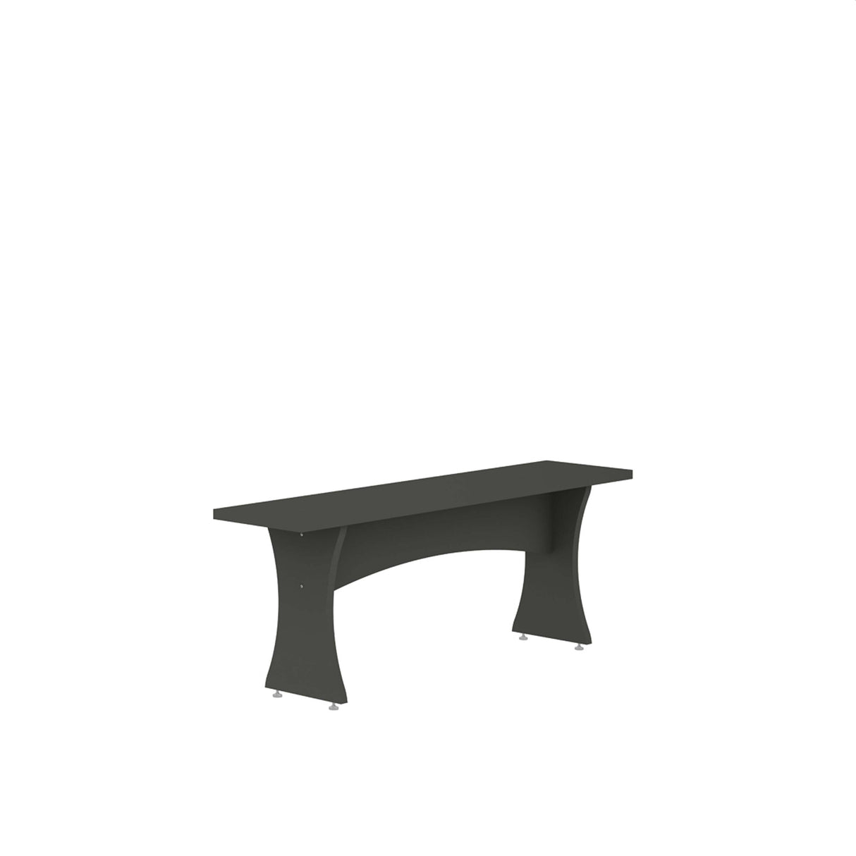 Coney Dining Bench in Gray (set of 2) by Manhattan Comfort at Eve Furniture