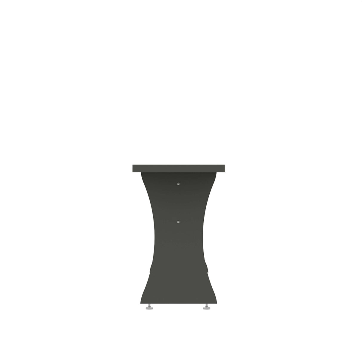 Coney Dining Bench in Gray (set of 2) by Manhattan Comfort at Eve Furniture