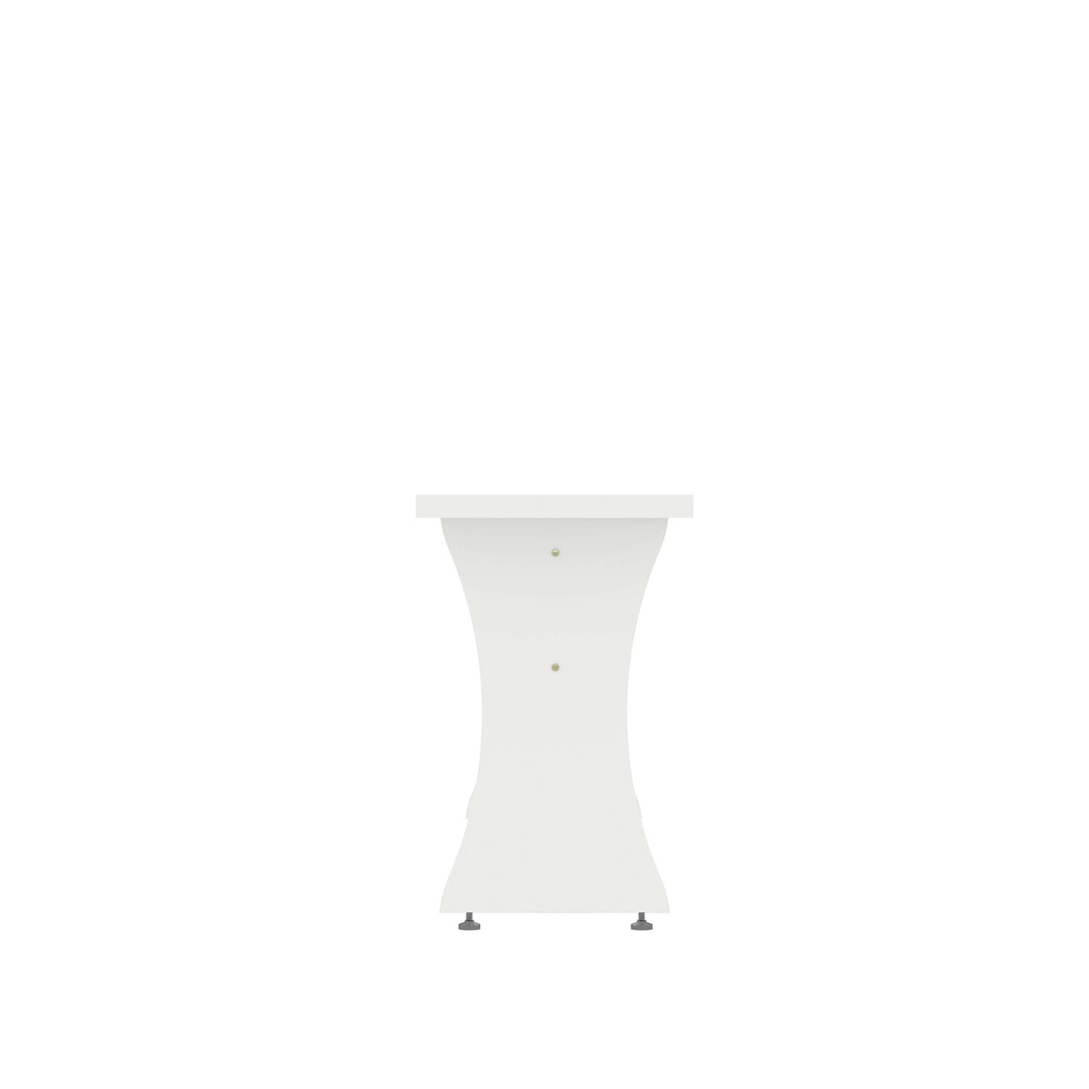 Coney Dining Bench in White (set of 2) by Manhattan Comfort at Eve Furniture