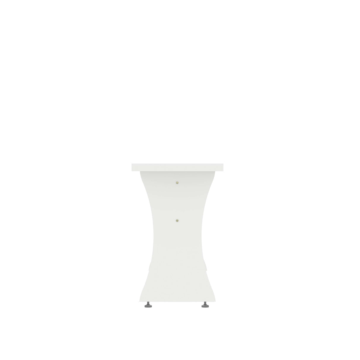 Coney Dining Bench in White (set of 2) by Manhattan Comfort at Eve Furniture
