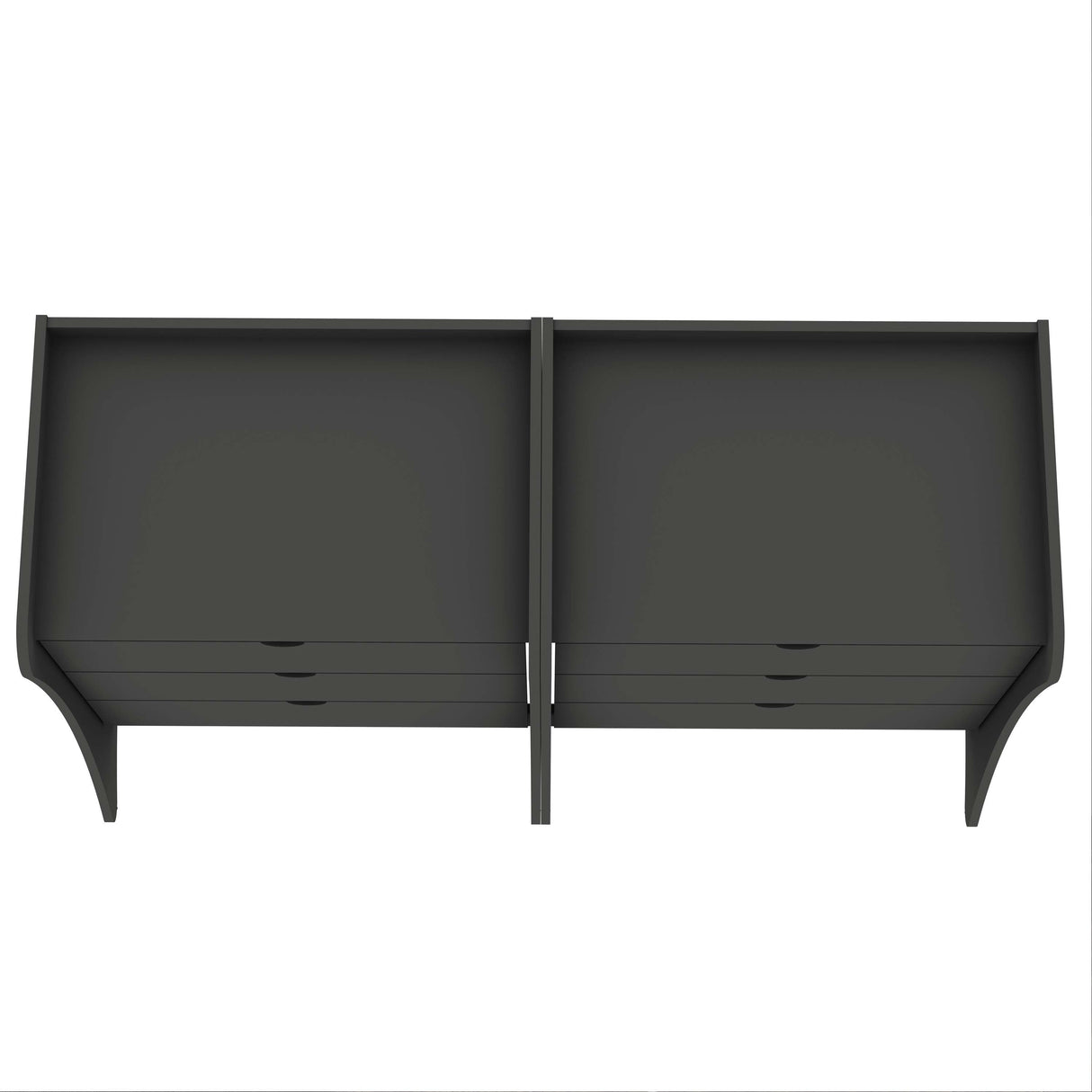 Coney Dresser in Gray (set of 2) by Manhattan Comfort at Eve Furniture