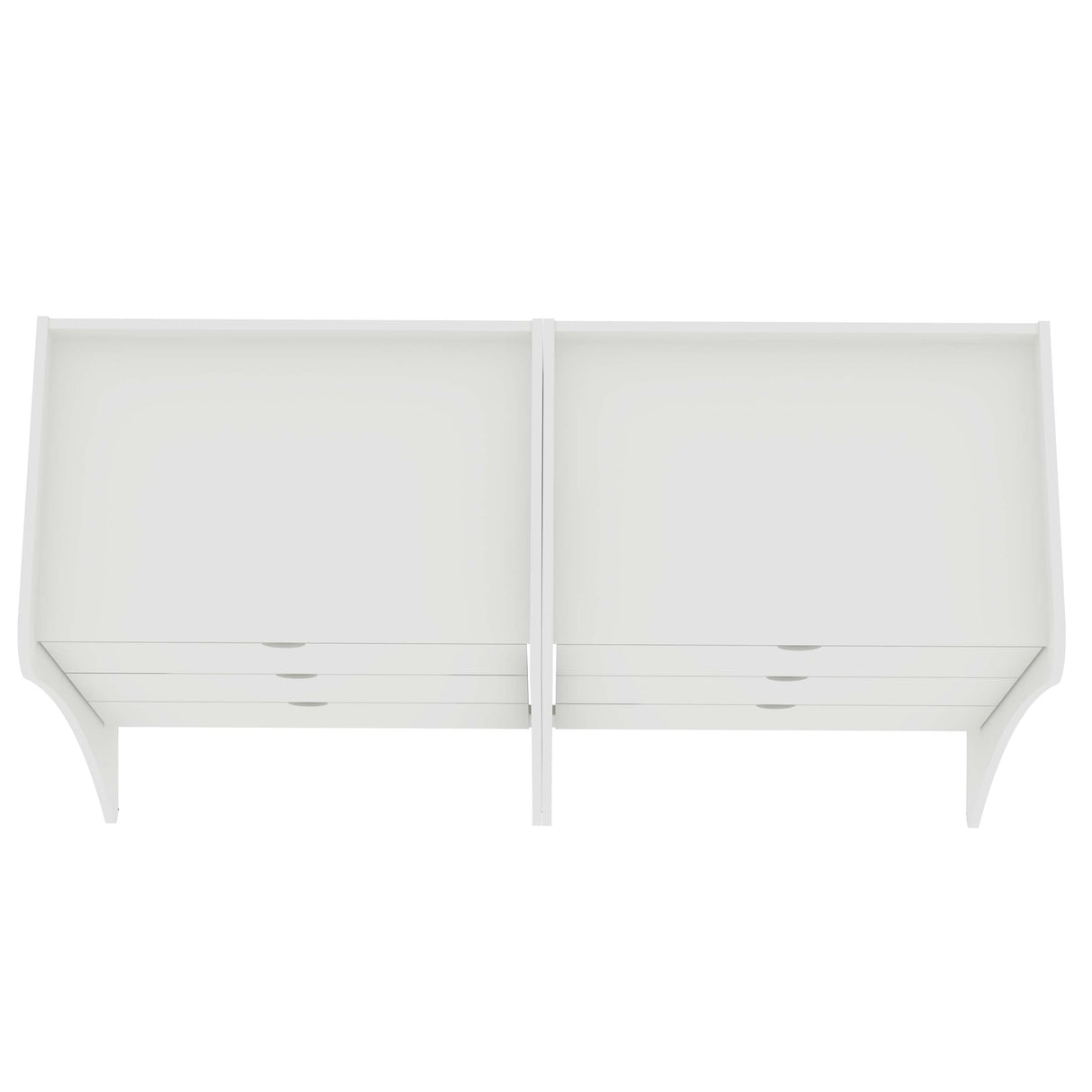 Coney Dresser in White (set of 2) by Manhattan Comfort at Eve Furniture