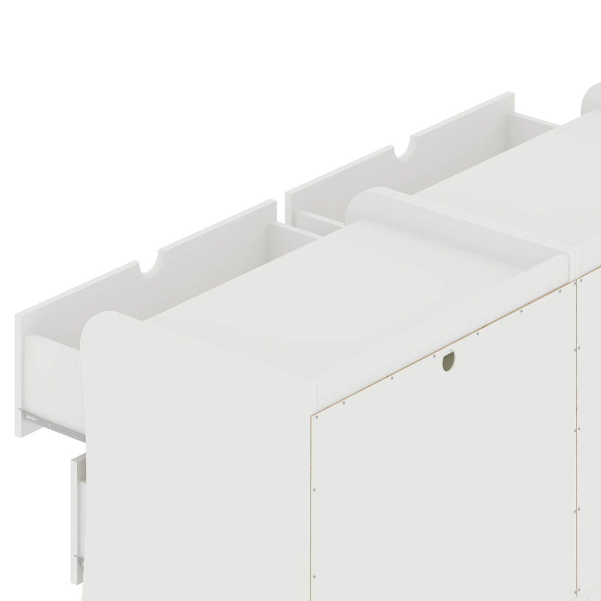 Coney Dresser in White (set of 2) by Manhattan Comfort at Eve Furniture