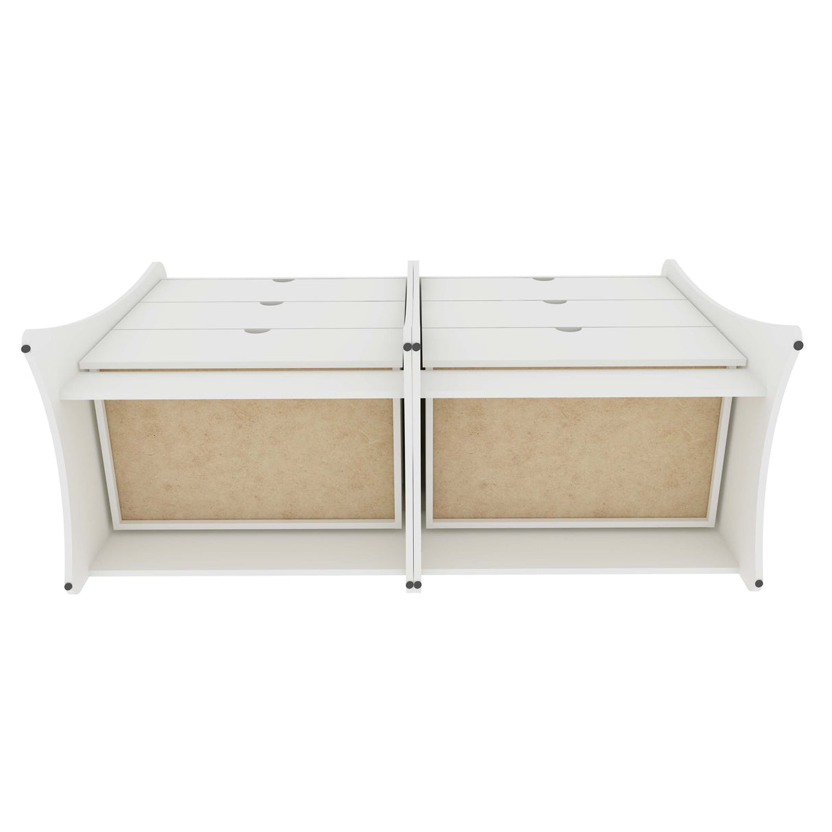 Coney Dresser in White (set of 2) by Manhattan Comfort at Eve Furniture