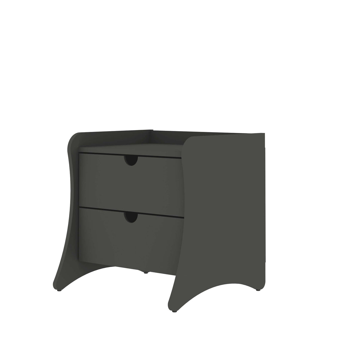 Coney Nightstand in Grey by Manhattan Comfort at Eve Furniture
