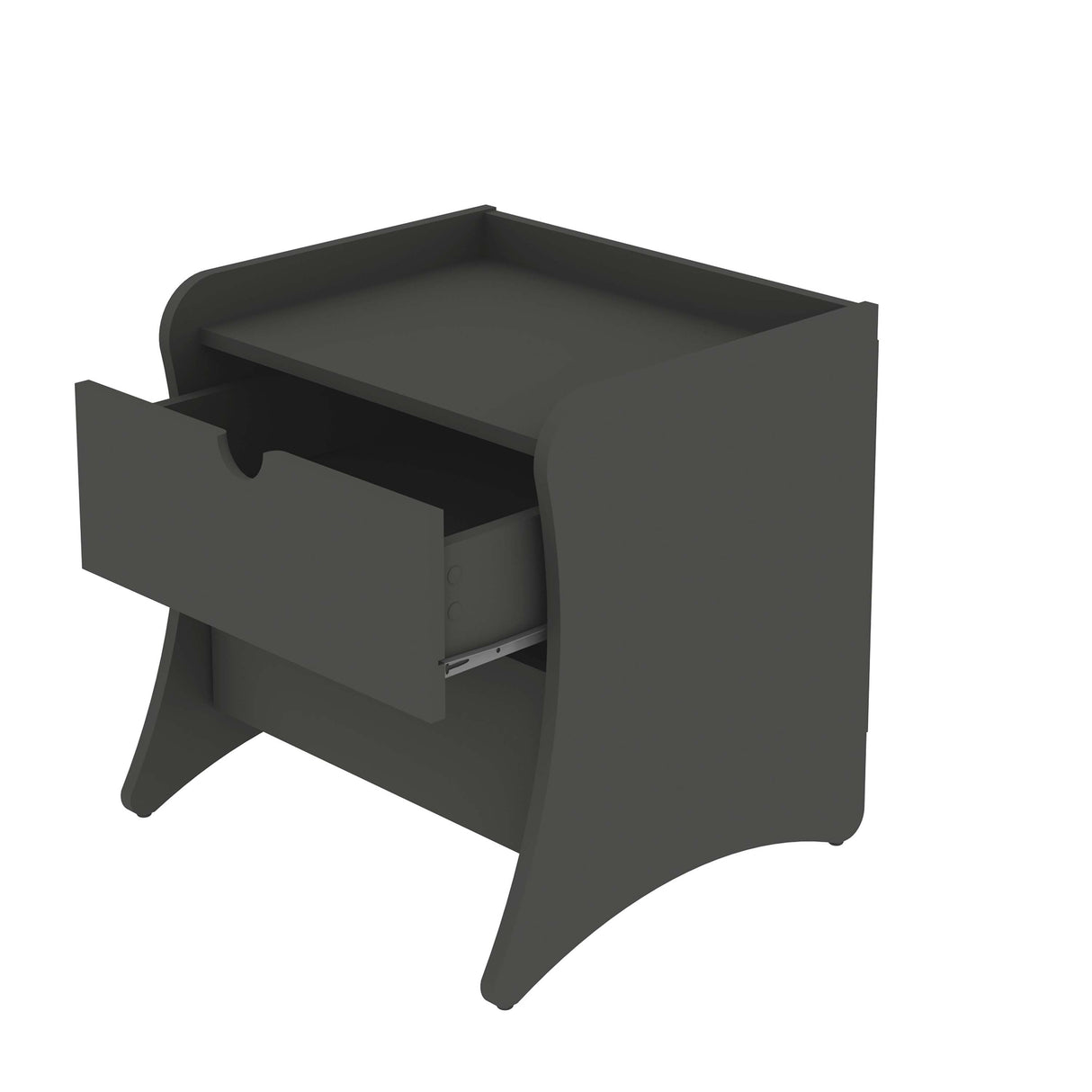 Coney Nightstand in Grey by Manhattan Comfort at Eve Furniture