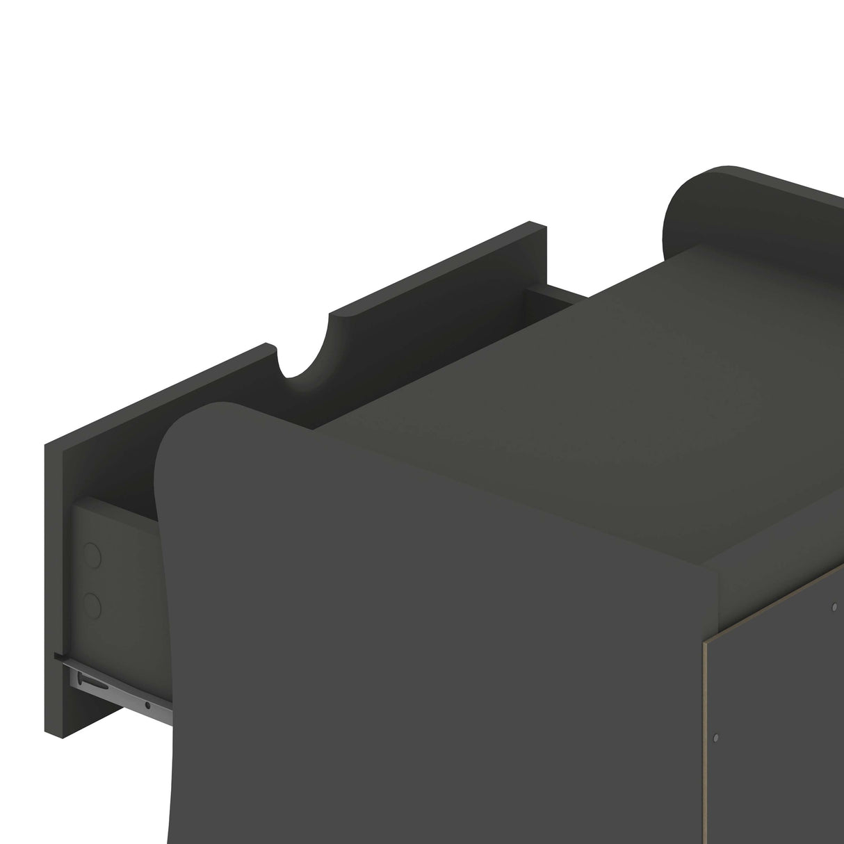 Coney Nightstand in Grey by Manhattan Comfort at Eve Furniture