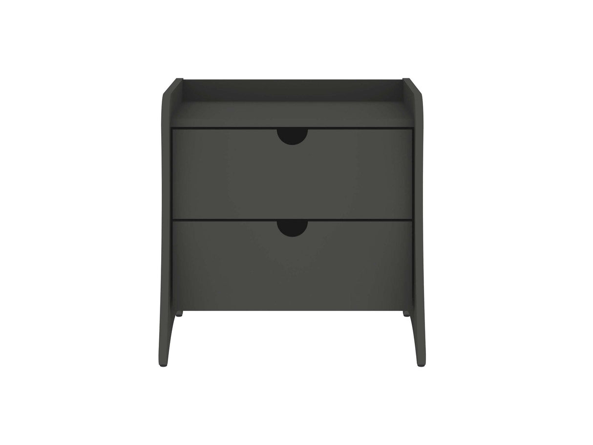 Coney Nightstand in Grey by Manhattan Comfort at Eve Furniture