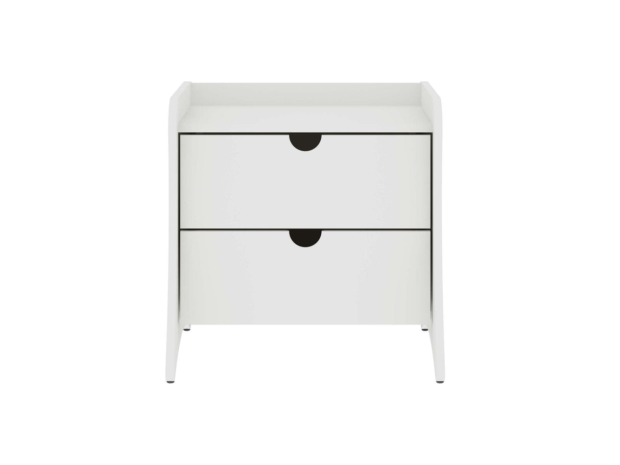 Coney Nightstand in White by Manhattan Comfort at Eve Furniture