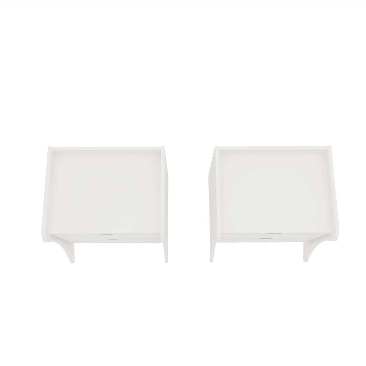 Coney Nightstand in White (set of 2) by Manhattan Comfort at Eve Furniture