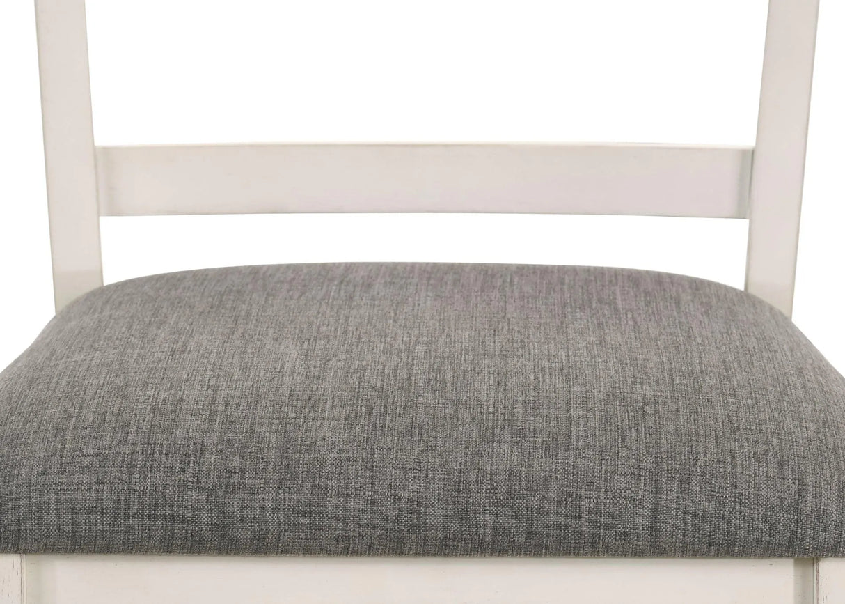 Conner Chalk and Gray Counter Height Chair, Set of 2 by Crown Mark at Eve Furniture