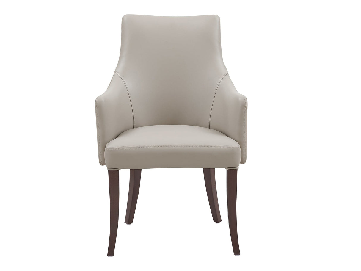 Connie Dining Armchair in Light Grey by Manhattan Comfort at Eve Furniture