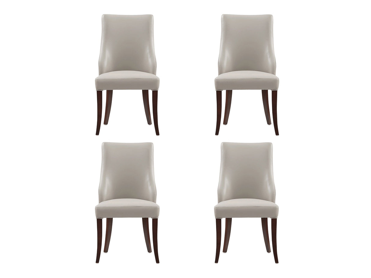 Connie Dining Chair in Light Grey (set of 4) by Manhattan Comfort at Eve Furniture